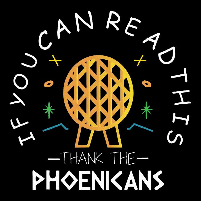 If You Can Read This Thank The Phoenicians Reading Drawstring Bag