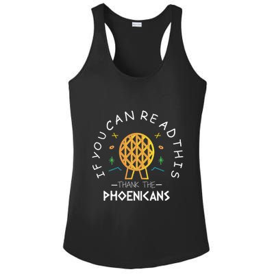 If You Can Read This Thank The Phoenicians Reading Ladies PosiCharge Competitor Racerback Tank