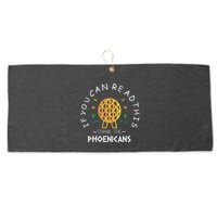 If You Can Read This Thank The Phoenicians Reading Large Microfiber Waffle Golf Towel