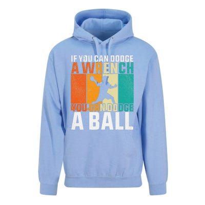 If You Can Dodge A Wrench You Can Dodge A Ball Dodgeball Unisex Surf Hoodie