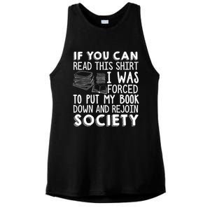 If You Can Read This Book Lovers Novel Reading Funny Gift Ladies PosiCharge Tri-Blend Wicking Tank