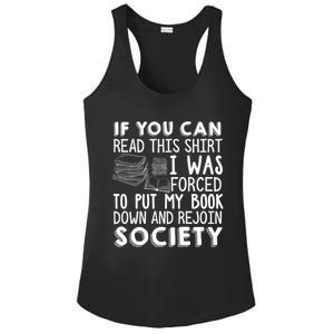 If You Can Read This Book Lovers Novel Reading Funny Gift Ladies PosiCharge Competitor Racerback Tank