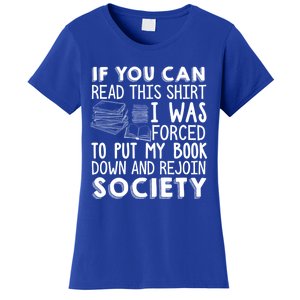 If You Can Read This Book Lovers Novel Reading Funny Gift Women's T-Shirt