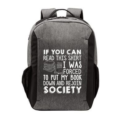 If You Can Read This Book Lovers Novel Reading Funny Gift Vector Backpack