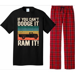 If You Cant Dodge It Retro It Pickup Truck Pajama Set