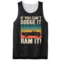 If You Cant Dodge It Retro It Pickup Truck Mesh Reversible Basketball Jersey Tank