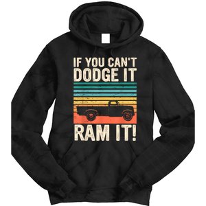 If You Cant Dodge It Retro It Pickup Truck Tie Dye Hoodie