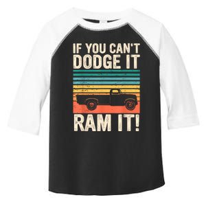 If You Cant Dodge It Retro It Pickup Truck Toddler Fine Jersey T-Shirt