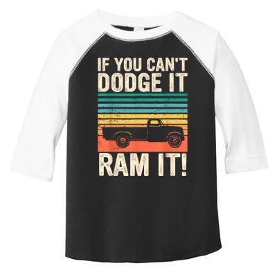 If You Cant Dodge It Retro It Pickup Truck Toddler Fine Jersey T-Shirt