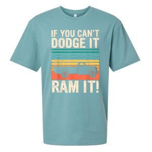 If You Cant Dodge It Retro It Pickup Truck Sueded Cloud Jersey T-Shirt