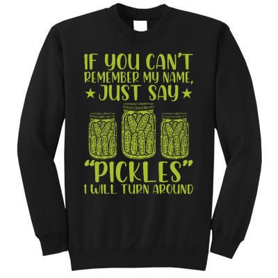 If You CanT Remember My Name Just Say Pickles Sweatshirt