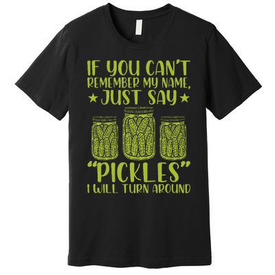 If You CanT Remember My Name Just Say Pickles Premium T-Shirt