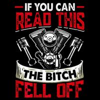 If You Can Read This The Bitch Fell Off 16 in Basic Backpack