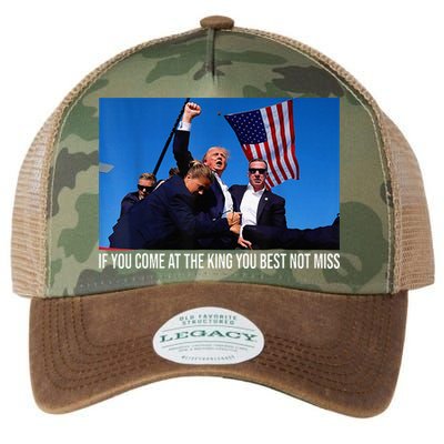 If You Come At The King You Best Not Miss Trump Legacy Tie Dye Trucker Hat