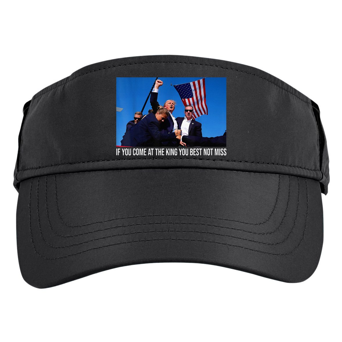 If You Come At The King You Best Not Miss Trump Adult Drive Performance Visor