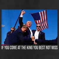 If You Come At The King You Best Not Miss Trump Adult Drive Performance Visor