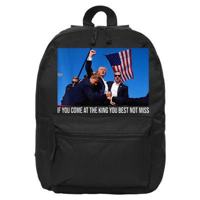 If You Come At The King You Best Not Miss Trump 16 in Basic Backpack
