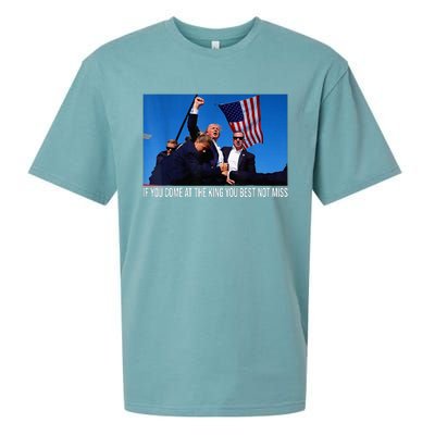 If You Come At The King You Best Not Miss Trump Sueded Cloud Jersey T-Shirt