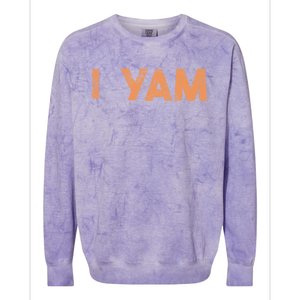 I Yam Cute Gift Shes My Sweet Potato Matching Couple Halloween Funny Gift Colorblast Crewneck Sweatshirt