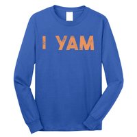 I Yam Cute Gift Shes My Sweet Potato Matching Couple Halloween Funny Gift Long Sleeve Shirt