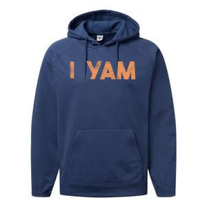 I Yam Cute Gift Shes My Sweet Potato Matching Couple Halloween Funny Gift Performance Fleece Hoodie