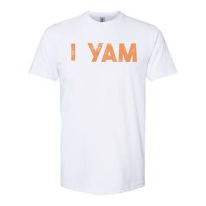 I Yam Cute Gift Shes My Sweet Potato Matching Couple Halloween Funny Gift Softstyle CVC T-Shirt