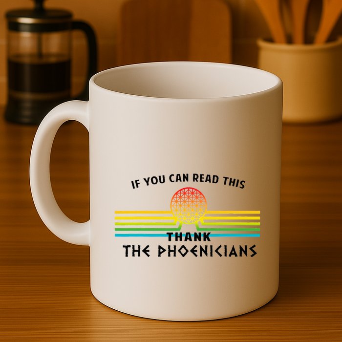 If You Can Read This Thank Phoenicians Reading Mug