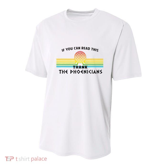 If You Can Read This Thank Phoenicians Reading Youth Performance Sprint T-Shirt