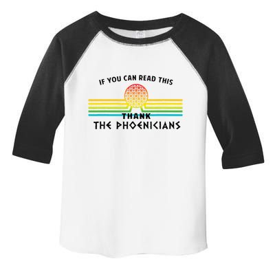 If You Can Read This Thank Phoenicians Reading Toddler Fine Jersey T-Shirt