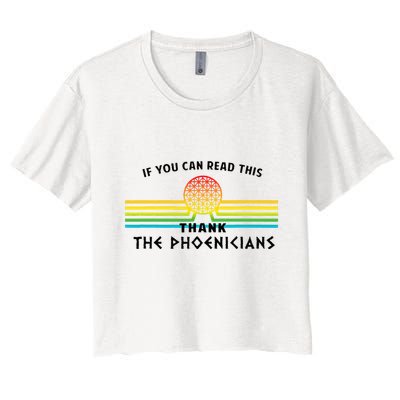 If You Can Read This Thank Phoenicians Reading Crop Top