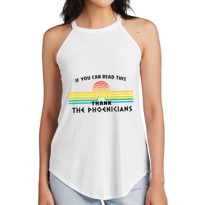 If You Can Read This Thank Phoenicians Reading Women's Perfect Tri Rocker Tank