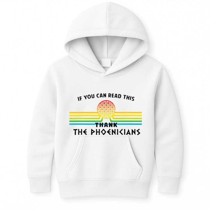 If You Can Read This Thank Phoenicians Reading Kids Hoodie