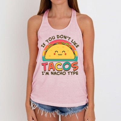 If You Don't Like Tacos I'm Nacho Type Women's Knotted Racerback Tank