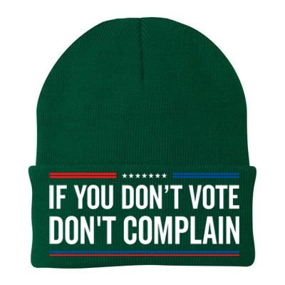 If You DonT Vote DonT Complain Funny Political Voting Knit Cap Winter Beanie