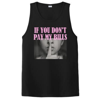 If You Dont Pay MyBills Shhh Slogan Figure Graphic Single Mom PosiCharge Competitor Tank