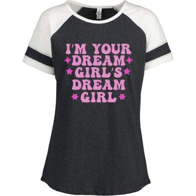 Im Your Dream Dreamgirl Enza Ladies Jersey Colorblock Tee