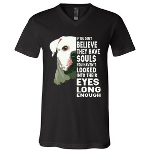 If You Dont Believe They Have Souls American Bulldog Lover V-Neck T-Shirt