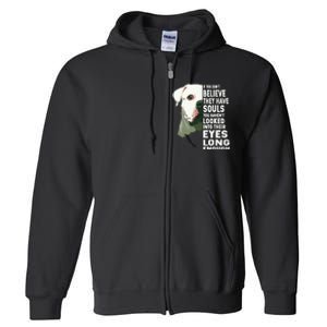 If You Dont Believe They Have Souls American Bulldog Lover Full Zip Hoodie