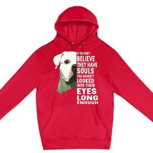 If You Dont Believe They Have Souls American Bulldog Lover Premium Pullover Hoodie