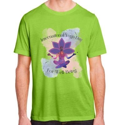 International Yoga Day For Wellbeing Gift Adult ChromaSoft Performance T-Shirt