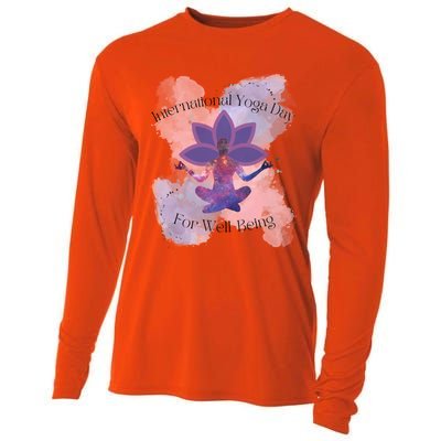 International Yoga Day For Wellbeing Gift Cooling Performance Long Sleeve Crew