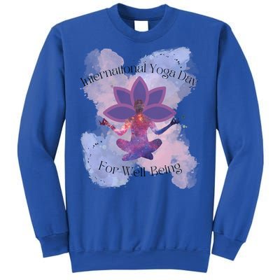 International Yoga Day For Wellbeing Gift Sweatshirt