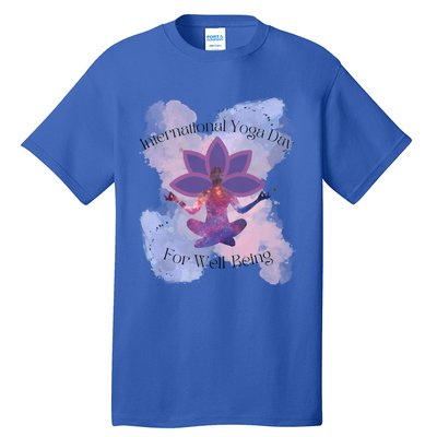 International Yoga Day For Wellbeing Gift Tall T-Shirt