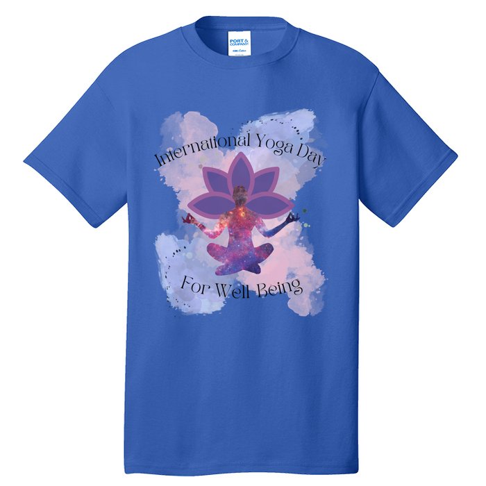 International Yoga Day For Wellbeing Gift Tall T-Shirt