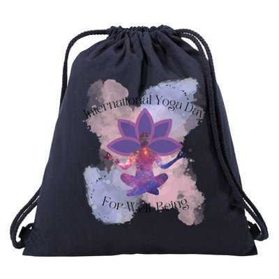 International Yoga Day For Wellbeing Gift Drawstring Bag