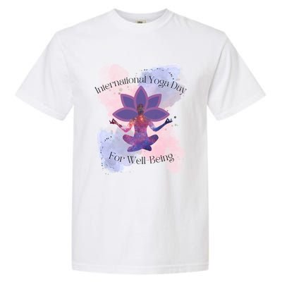 International Yoga Day For Wellbeing Gift Garment-Dyed Heavyweight T-Shirt