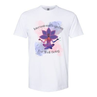 International Yoga Day For Wellbeing Gift Softstyle CVC T-Shirt