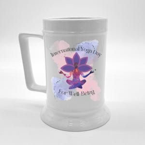 International Yoga Day For Wellbeing Gift Beer Stein