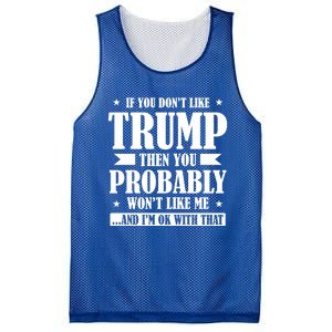 If You DonT Like Trump 2024 Supporters Republicans Gift Mesh Reversible Basketball Jersey Tank