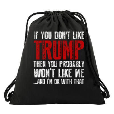 If You Dont Like Trump Drawstring Bag